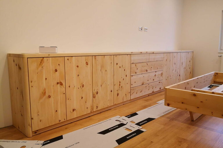 Zirbenkommode nach Maß Modell Würzburg